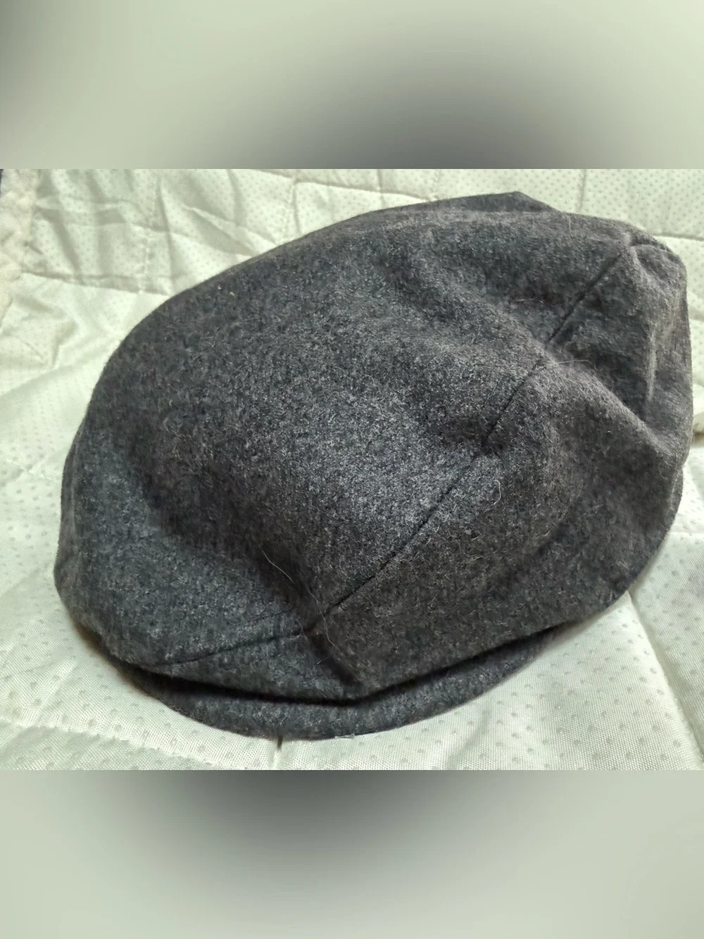 Chaps Charcoal Gray Wool-Blend Newsboy Cap (NWT)